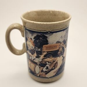 Watkins 1936 Almanac Stoneware Cup Mug